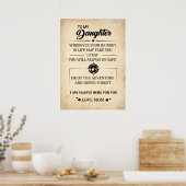 私の娘にはいつも君のポスターを持っている ポスター (キッチン)