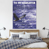 私の娘には、娘の誕生日ギフト、ベビーガール キャンバスプリント (インサイチュ (寝室))