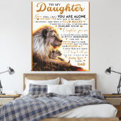 私の娘には、娘の誕生日ギフト、ベビーガール キャンバスプリント (インサイチュ (寝室))