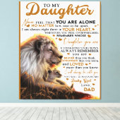 私の娘には、娘の誕生日ギフト、ベビーガール キャンバスプリント (インサイチュ (ウッドフロア))