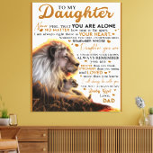 私の娘には、娘の誕生日ギフト、ベビーガール キャンバスプリント (インサイチュ (リビング))