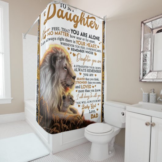 私の娘には、娘の誕生日ギフト、ベビーガール シャワーカーテン (インサイチュ)