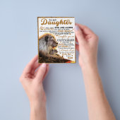 私の娘には、娘の誕生日ギフト、ベビーガール チラシ (手)