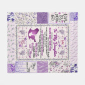 私の娘には、私の赤ん坊の女の子は永遠にあなたを愛している フリースブランケット (正面(横))