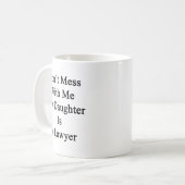私の娘によってが弁護士である私と台なしにしないで下さい コーヒーマグカップ (正面左)