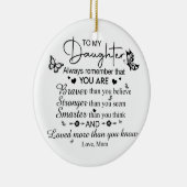 私の娘にクリスマスのオーナメント セラミックオーナメント (右)