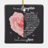 私の娘にセラミックオーナメント セラミックオーナメント (正面)