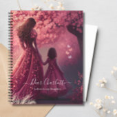 私の娘にピンクの文字メモリのキープサケカスタムの ノートブック