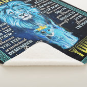 私の娘にライオンの贈り物、ライオンからの贈り物パパ シェルパブランケット (3/4)