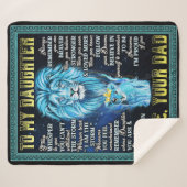 私の娘にライオンの贈り物、ライオンからの贈り物パパ シェルパブランケット (正面(横))