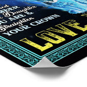 私の娘にライオンの贈り物、ライオンからの贈り物パパ ポスター (角)