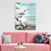 私の娘にライオン家族ギフト娘誕生日 キャンバスプリント (インサイチュ (リビング))