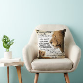 私の娘にライオン家族ギフト娘誕生日 クッション (椅子)