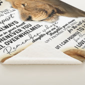 私の娘にライオン家族ギフト娘誕生日 シェルパブランケット (3/4)