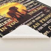 私の娘にライオン家族ギフト娘誕生日 シェルパブランケット (3/4)