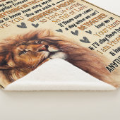 私の娘にライオン家族ギフト娘誕生日 シェルパブランケット (3/4)