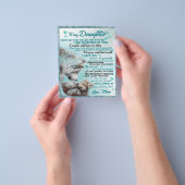 私の娘にライオン家族ギフト娘誕生日 チラシ (手)