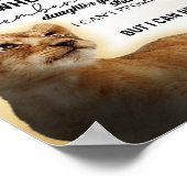 私の娘にライオン家族ギフト娘誕生日 ポスター (角)