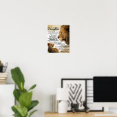 私の娘にライオン家族ギフト娘誕生日 ポスター (ホームオフィス)