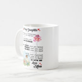 私の娘に母からマグカップ コーヒーマグカップ (正面左)