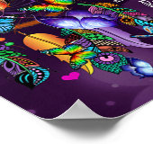 私の娘に蝶ギフト、娘の誕生日 ポスター (角)