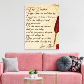 私の娘に誕生日ギフトかわいいママベビーギフト キャンバスプリント (インサイチュ (リビング))