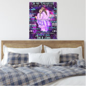 私の娘に誕生日ギフトかわいいママベビーギフト キャンバスプリント (インサイチュ (寝室))