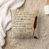 私の娘に誕生日ギフトかわいいママベビーギフト クッション (ブランケット)