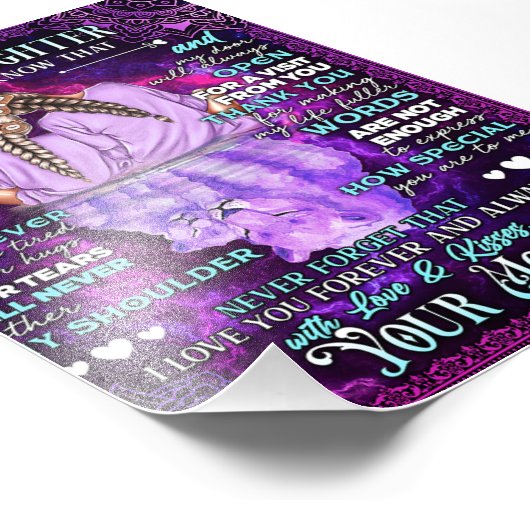 私の娘に誕生日ギフトかわいいママベビーギフト フォトプリント            (角)