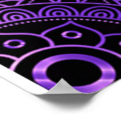 私の娘に誕生日ギフトかわいいママベビーギフト ポスター (角)