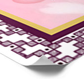 私の娘に誕生日ギフト、かわいいパパベビーギフト ポスター (角)