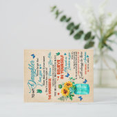 私の娘に贈り物,蝶の恋人,ひまわりプレゼント ポストカード (スタンド正面)