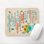 私の娘に贈り物，蝶の恋人，ひまわりプレゼント マウスパッド (マウス)