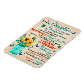 私の娘に贈り物,蝶の恋人,ひまわりプレゼント マグネット (左側)