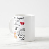 私の娘に – あなたは君よりも勇敢だ信じ コーヒーマグカップ (正面左)