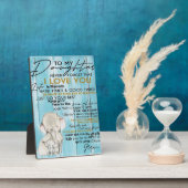 私の娘に |お子様へのプレゼント フォトプラーク (側面)