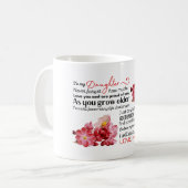 私の娘に/ママを愛しなさい。 コーヒーマグカップ (正面左)