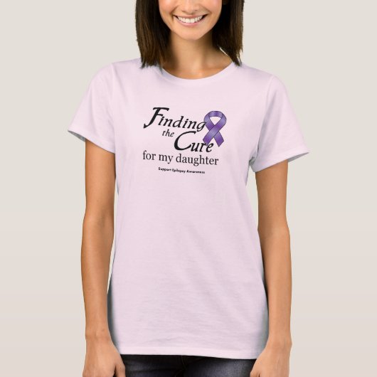 私の娘のための治療を…見つけます Tシャツ (正面)