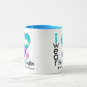 私の娘のための甲状腺癌のリボン マグカップ (中央)