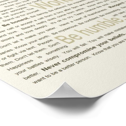 私の娘のための50の人生の教訓 ポスター (角)