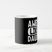 私の娘のような素晴らし両親の贈り物アイディア コーヒーマグカップ (中央)