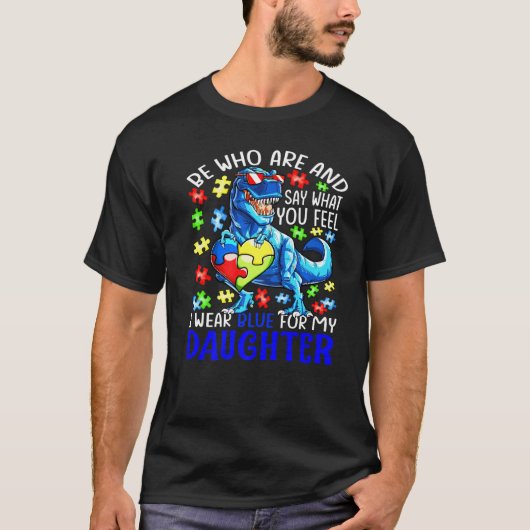 私の娘のオ感じーティに対して青い衣服を言う Tシャツ (正面)