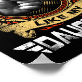 私の娘のギフトのように男性の父の日パパ ポスター (角)