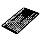 私の娘のデートすることのためのルールPremium Flexi Magnet マグネット (左側)