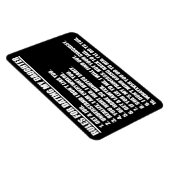 私の娘のデートすることのためのルールPremium Flexi Magnet マグネット (右側)