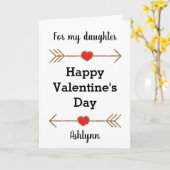 私の娘のハッピーバレンタインデー カード (黄色い花)