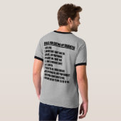 私の娘の信号器のTシャツに日付を記入するための規則 Tシャツ (裏面フル)