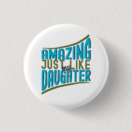 私の娘の家族と同じように驚誇りを持ったくべきこモダンと 缶バッジ