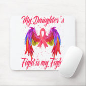 私の娘の戦いは私の乳がんとの戦いである マウスパッド (マウス)