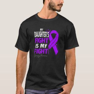 私の娘の戦いは私の戦いてんかん認識度 Tシャツ